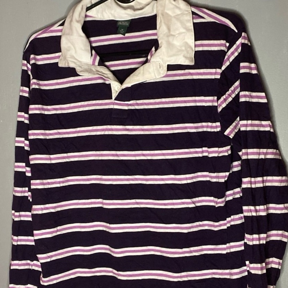 Striped Purple and White Women’s Shirt